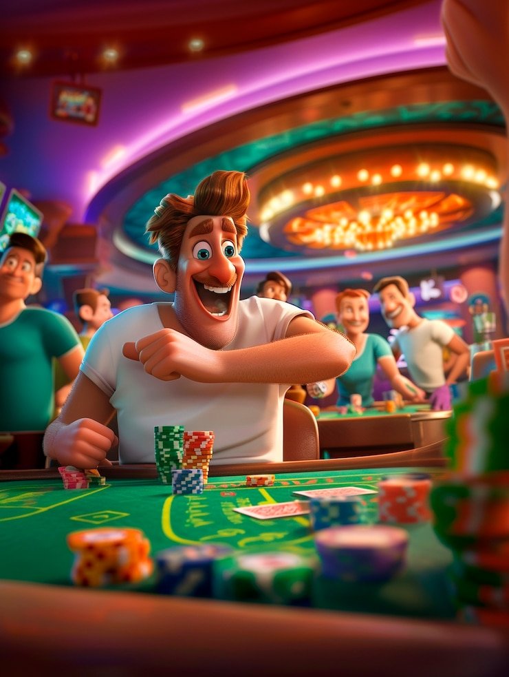 Ilustrasi pengguna memanfaatkan perangkat mobile untuk hiburan sports dan casino digital